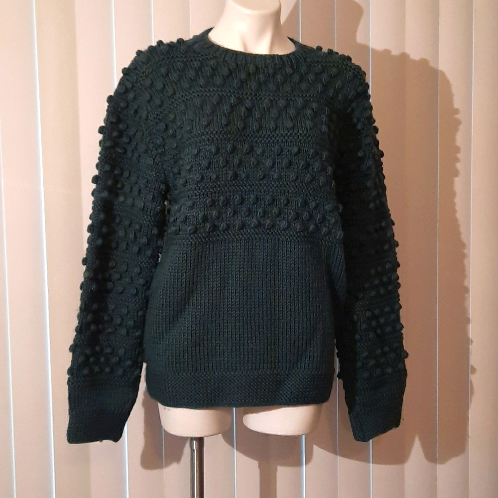 Hand knit wool sweater